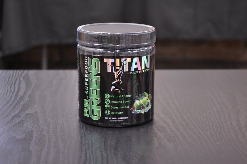 Titan Nutrition Pre-Workout Juggernaut Supplement Power Berry Flavor